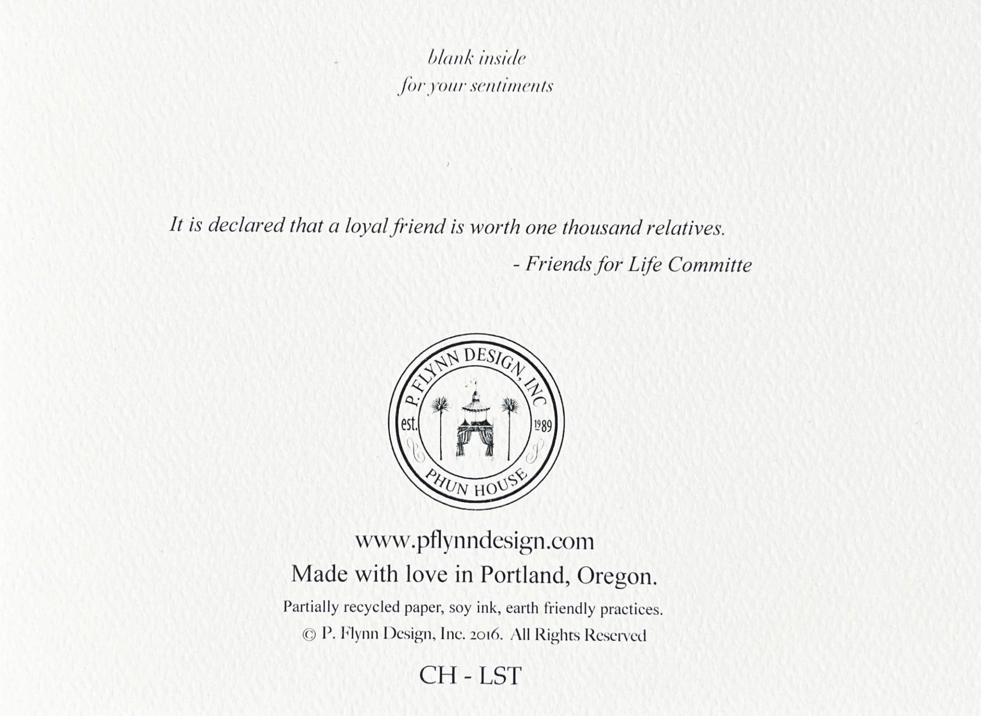 Loyal, Steadfast, & True Card & Removeable Pin - Box Turtle