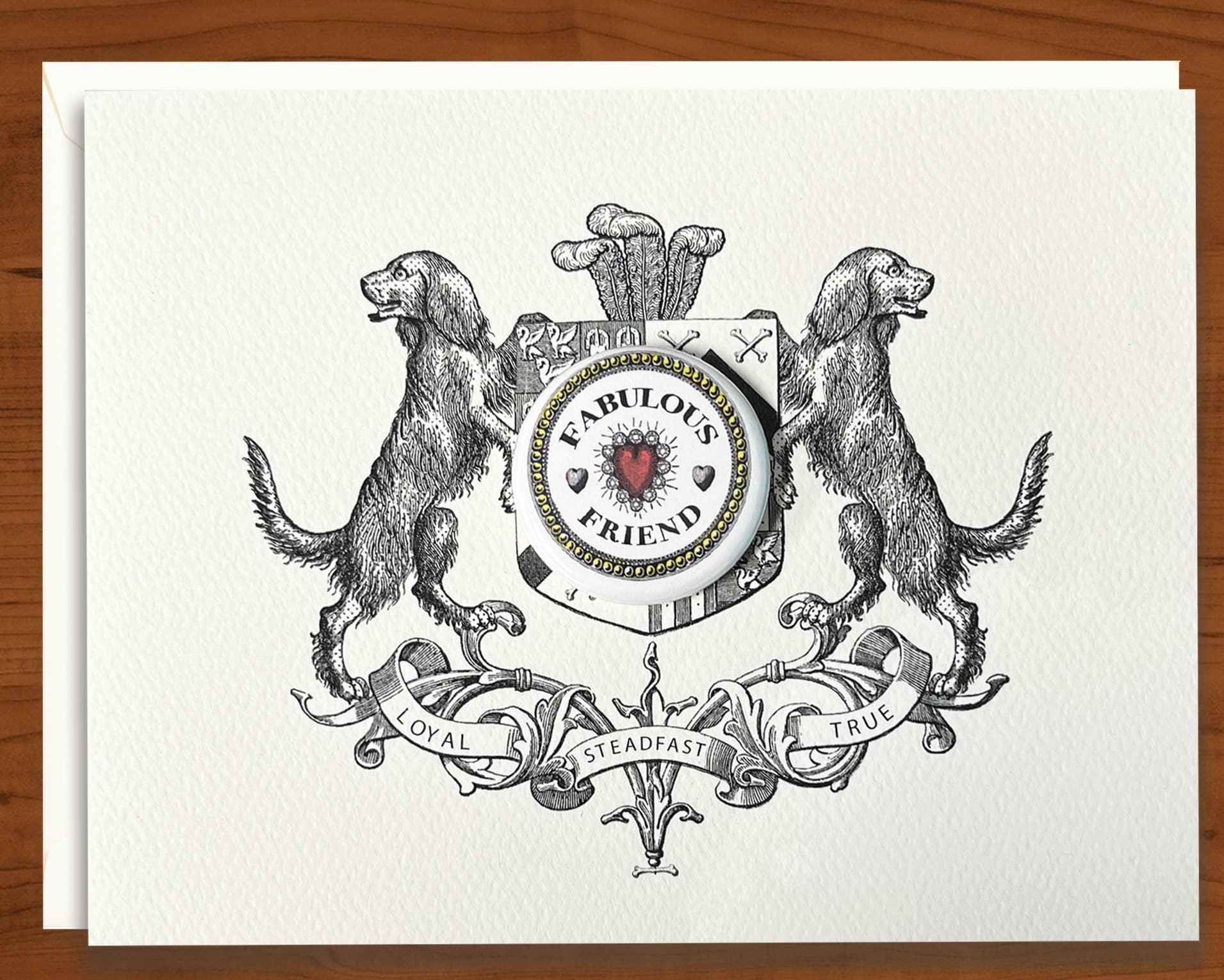 Loyal, Steadfast, & True Card & Removeable Pin - Box Turtle