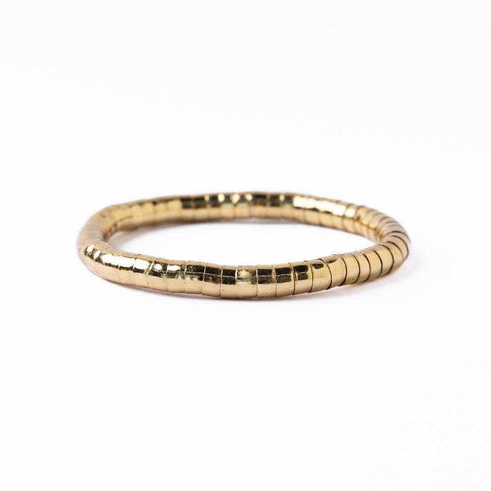 Lucille Round Bead Stretch Bracelet - Box Turtle