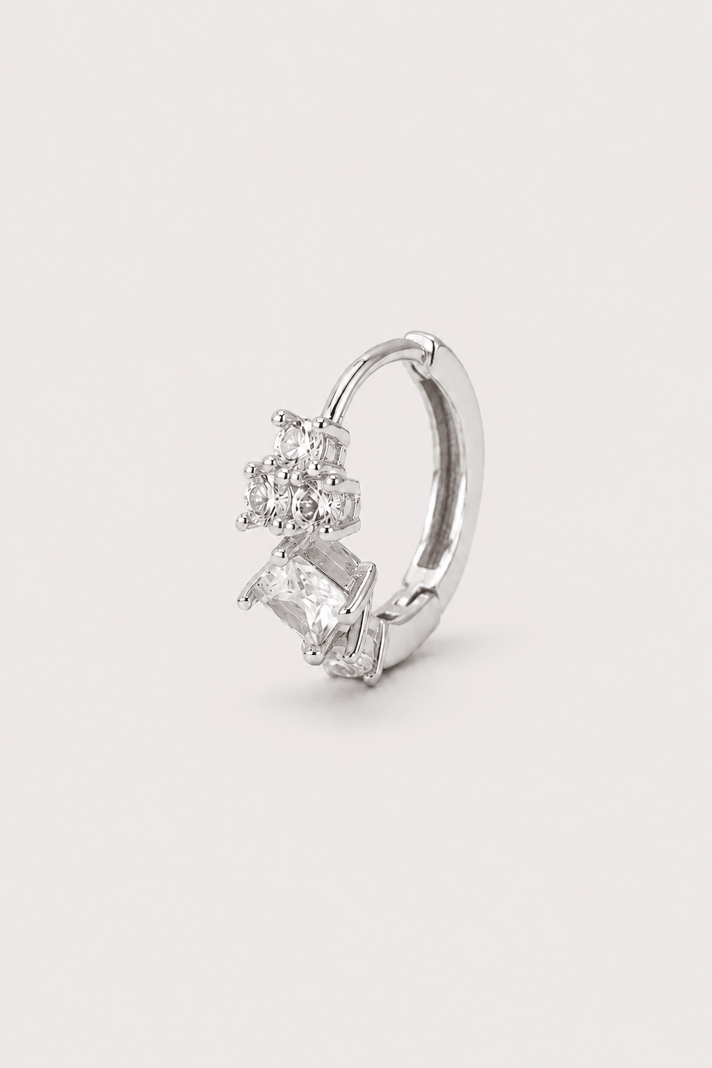 Lumi CZ Cluster Earrings - Silver - Box Turtle