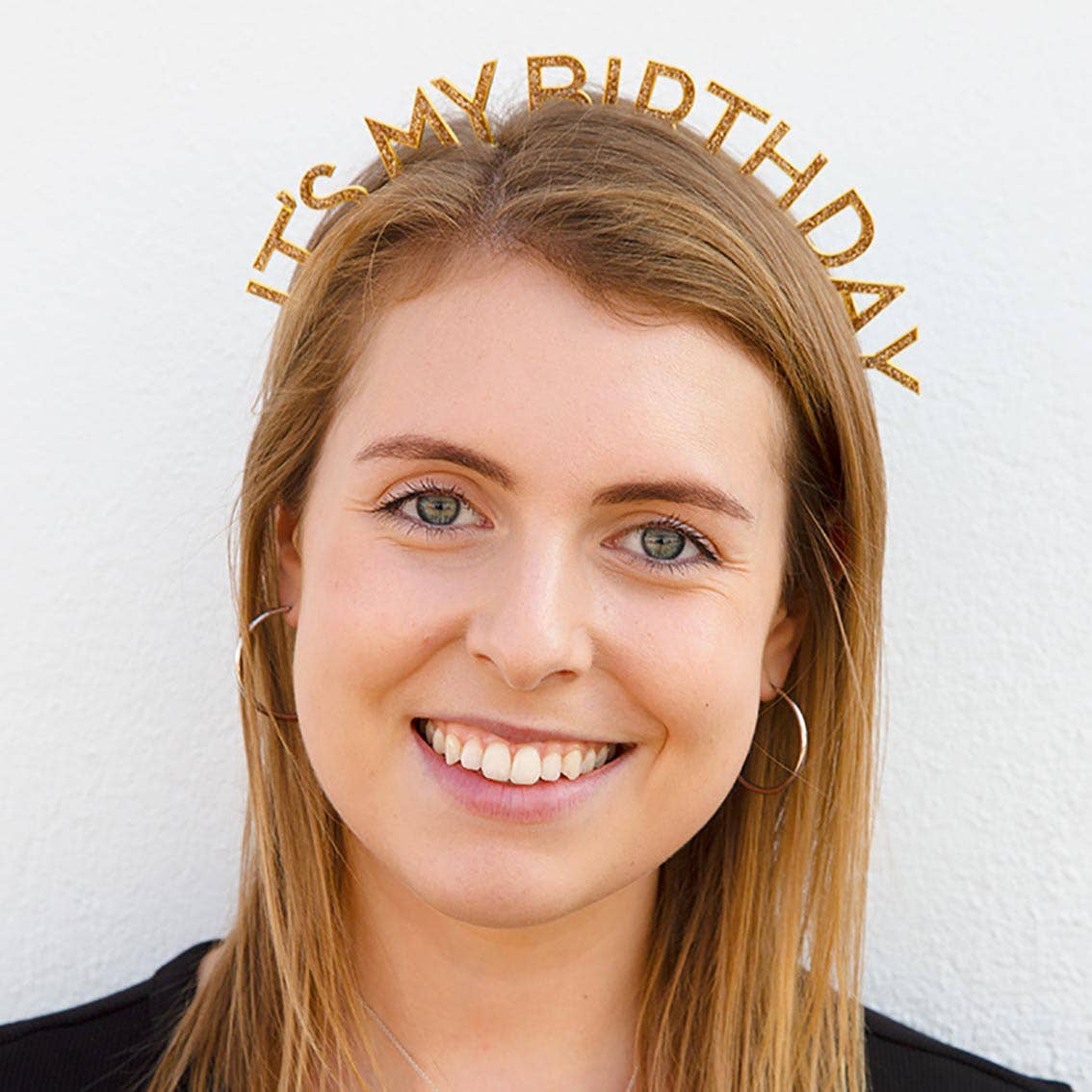 Luxe Gold 'It's My Birthday' Headband - Box Turtle