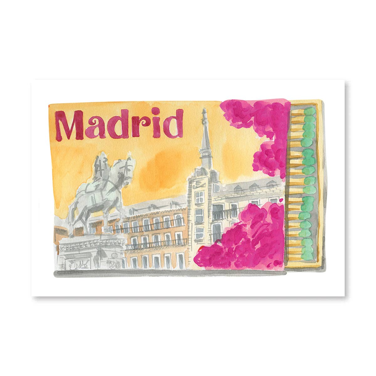 Madrid Matchbook Print - Box Turtle