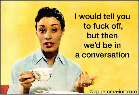 Magnet - I would like to tell you to fuck off, but then… - Box Turtle