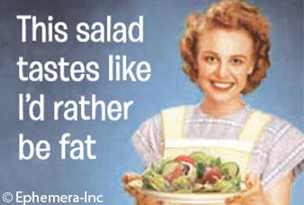 Magnet - This salad tastes like I'd rather be fat - Box Turtle
