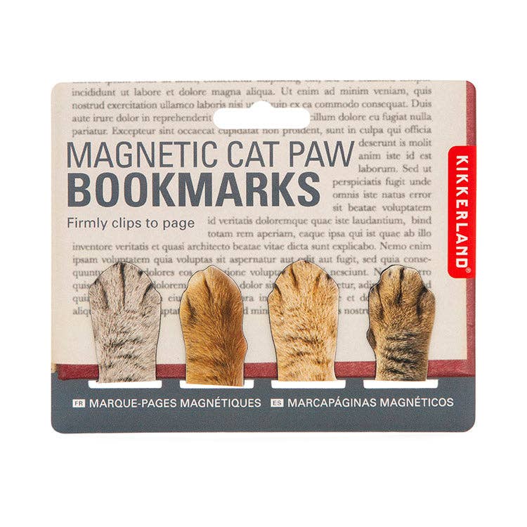 Magnetic Cat Paw Bookmarks - Box Turtle