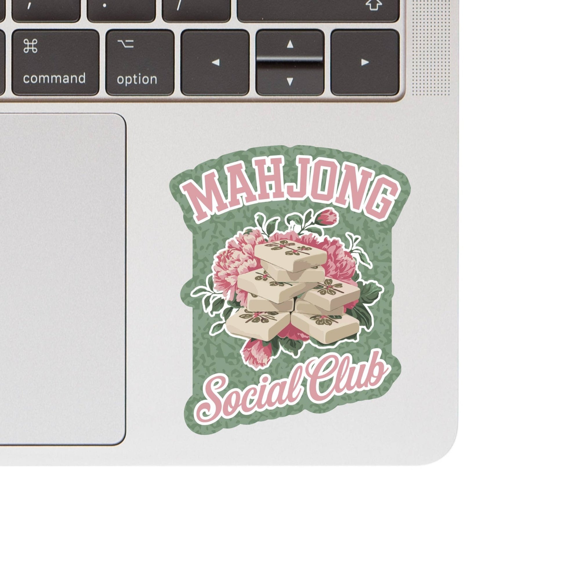 Mahjong Board Game Tile Club Vinyl Sticker - Box Turtle