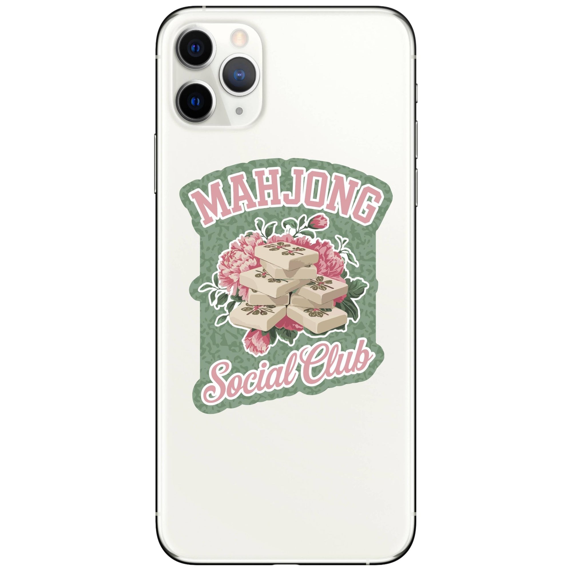 Mahjong Board Game Tile Club Vinyl Sticker - Box Turtle