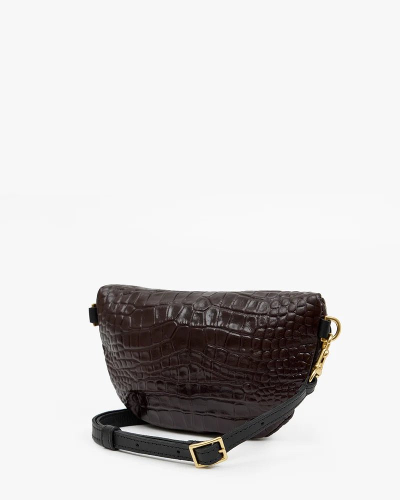 Mahogany Roma Croco Petite Fanny - Box Turtle