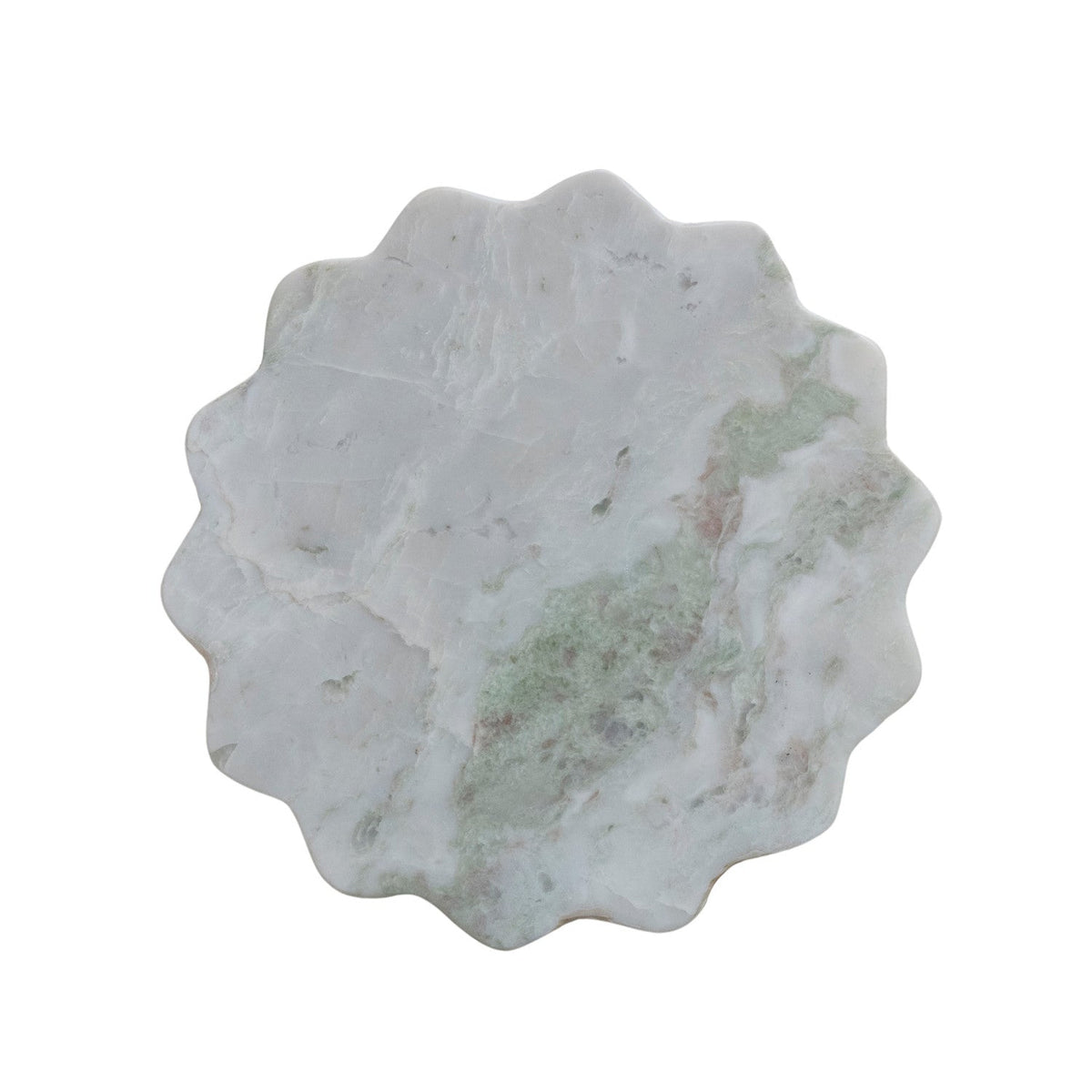 Marble Scalloped Lazy Susan - Box Turtle