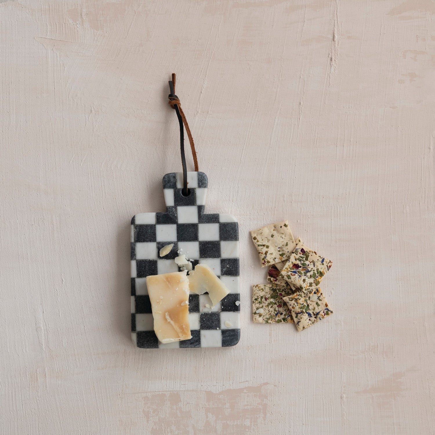 Marble Serving Board with Handle - Box Turtle