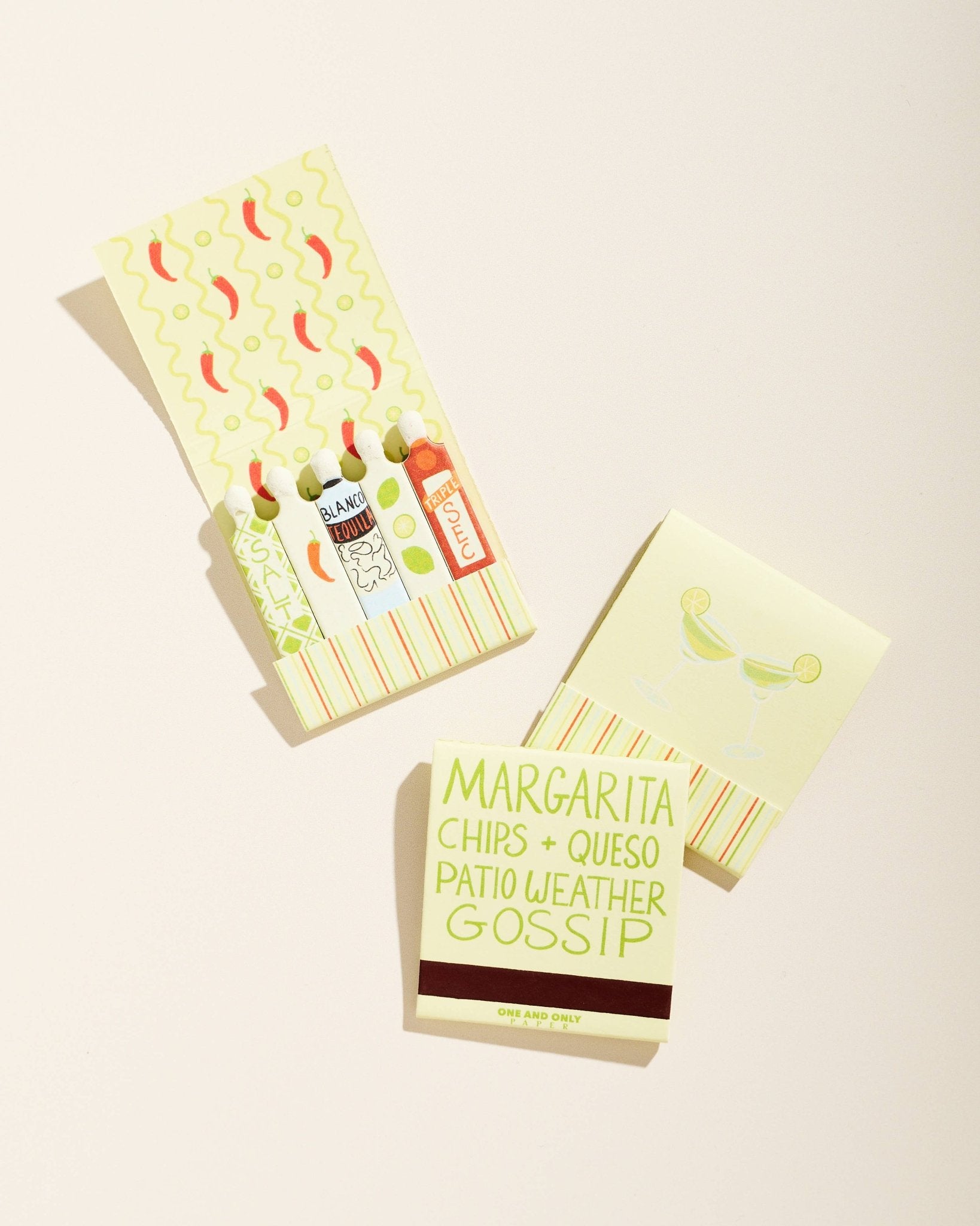 Margarita Printed Matchbook - Box Turtle