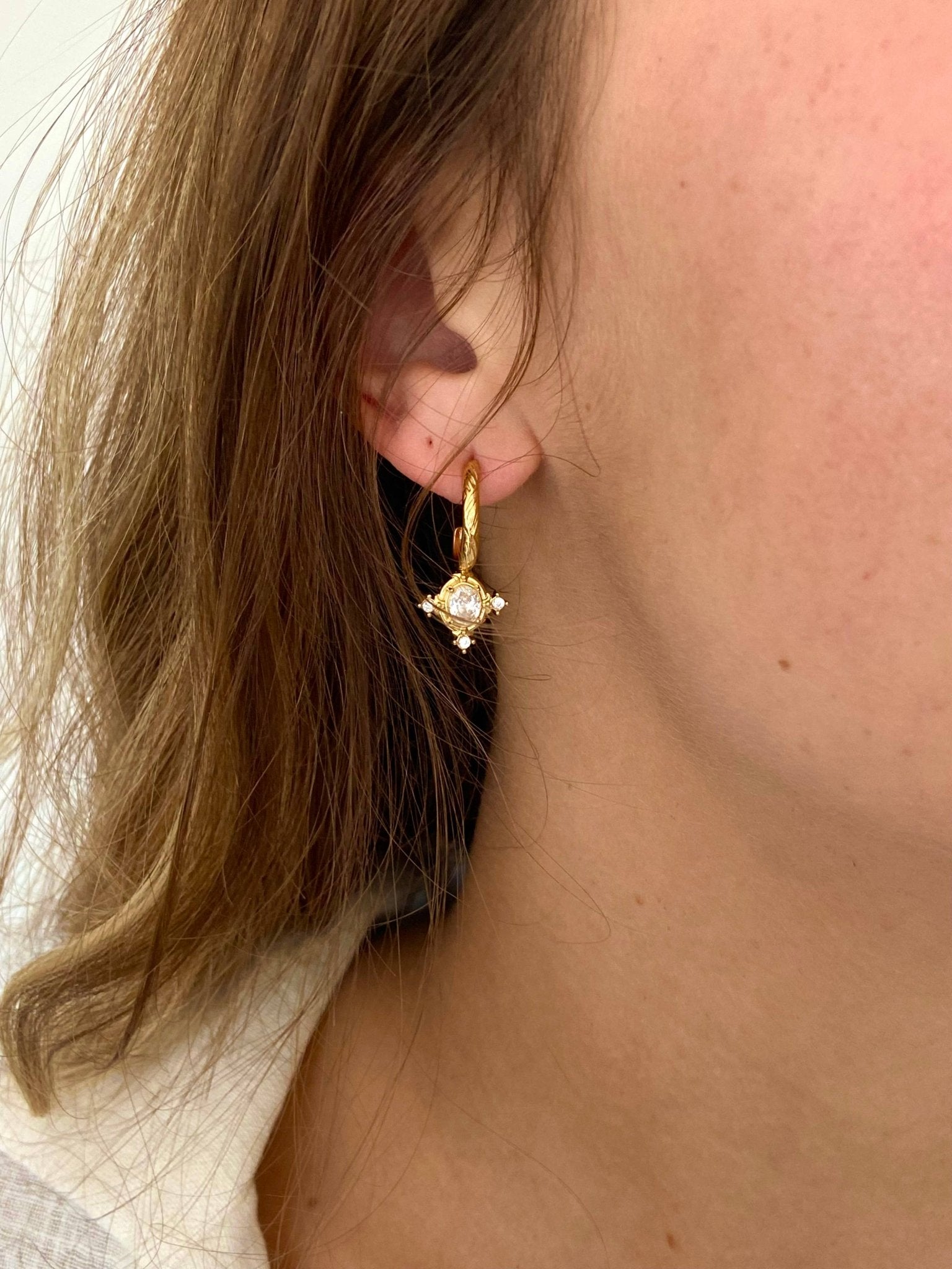 Marilou Earrings - Box Turtle