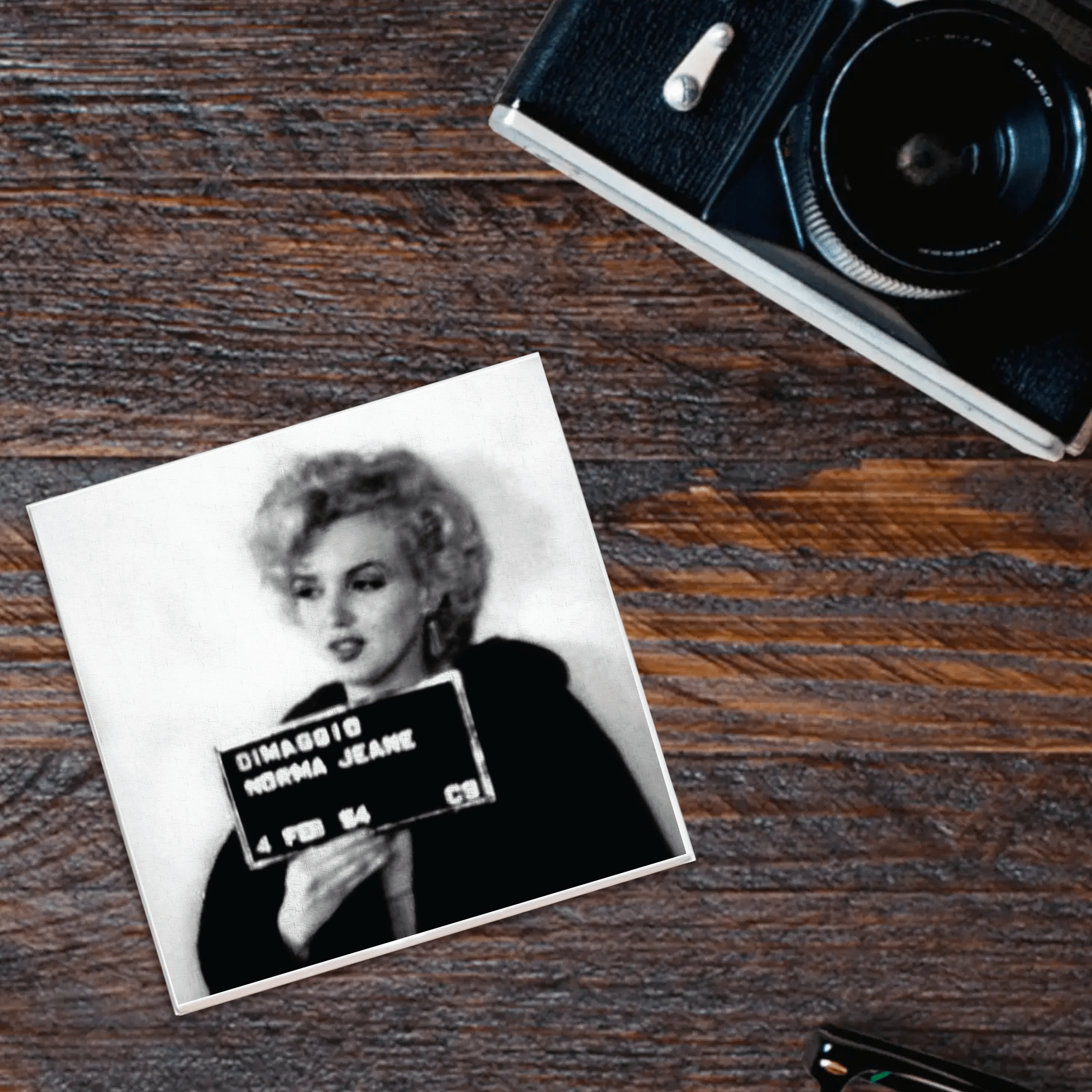 Marilyn Monroe Mugshot Coaster - Box Turtle