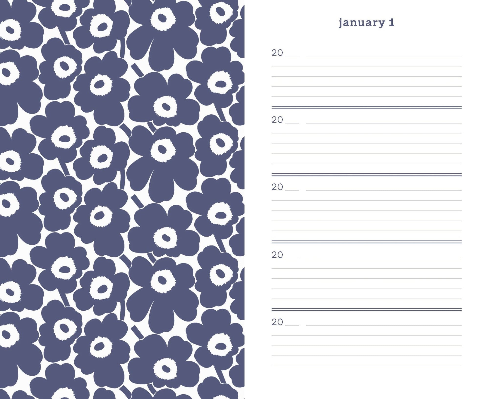 Marimekko One Line a Day Journal - Box Turtle