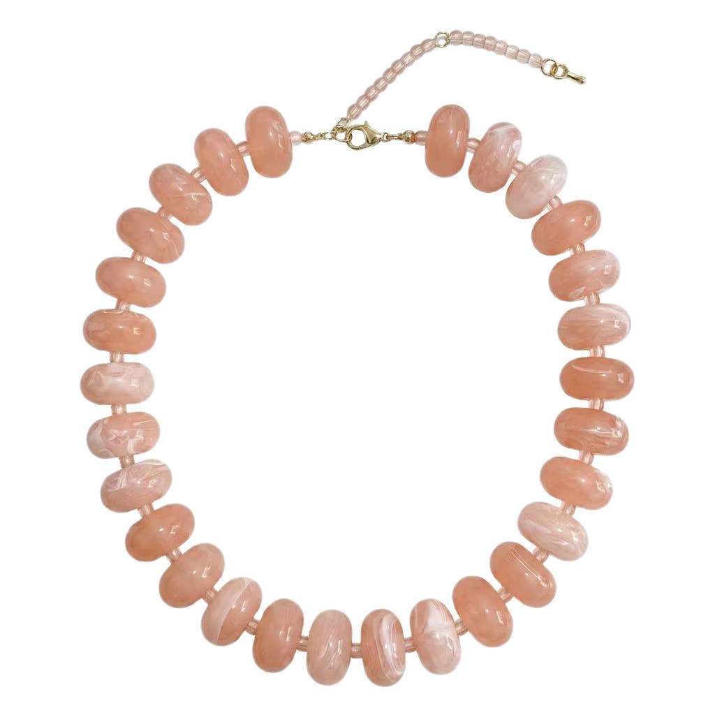 Marlan Chunky Beaded Necklace - Box Turtle