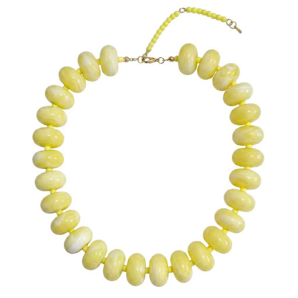 Marlan Chunky Beaded Necklace - Box Turtle