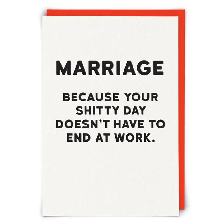 Marriage Funny Greeting Card - Box Turtle