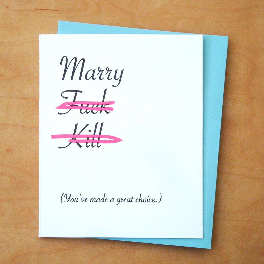 Marry Eff Kill Card - Box Turtle