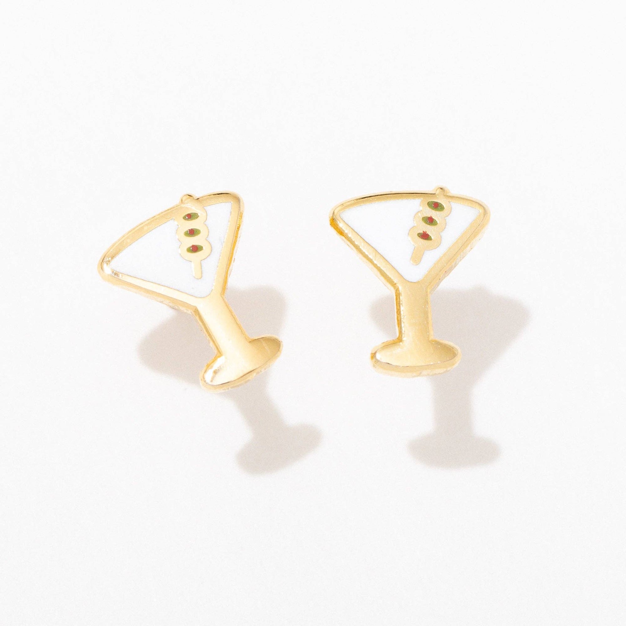 Martini Enamel Studs - Box Turtle