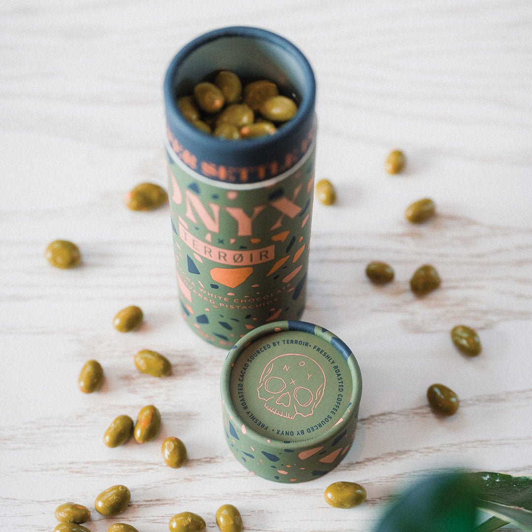 Matcha White Chocolate Covered Pistachios - Box Turtle