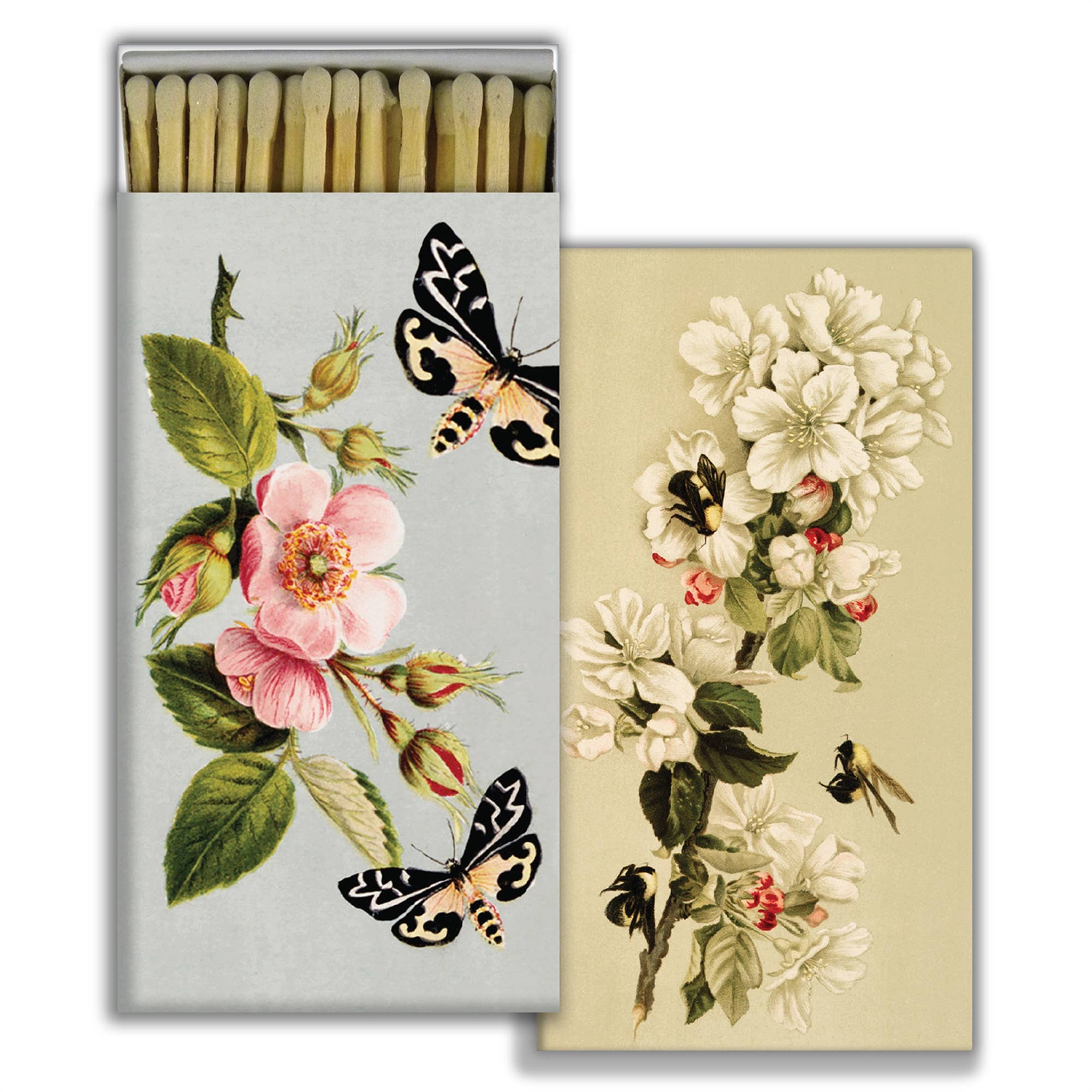 Matches - Insects and Floral - White - Box Turtle