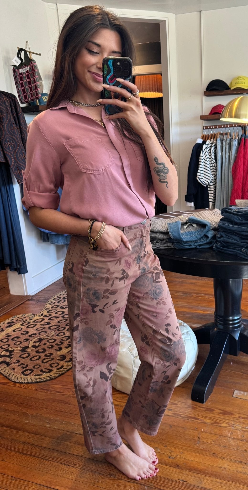 Mauve Ashton High Rise Jeans - Box Turtle