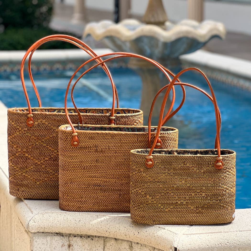 Medium Ata Vine Tote Bag - Box Turtle