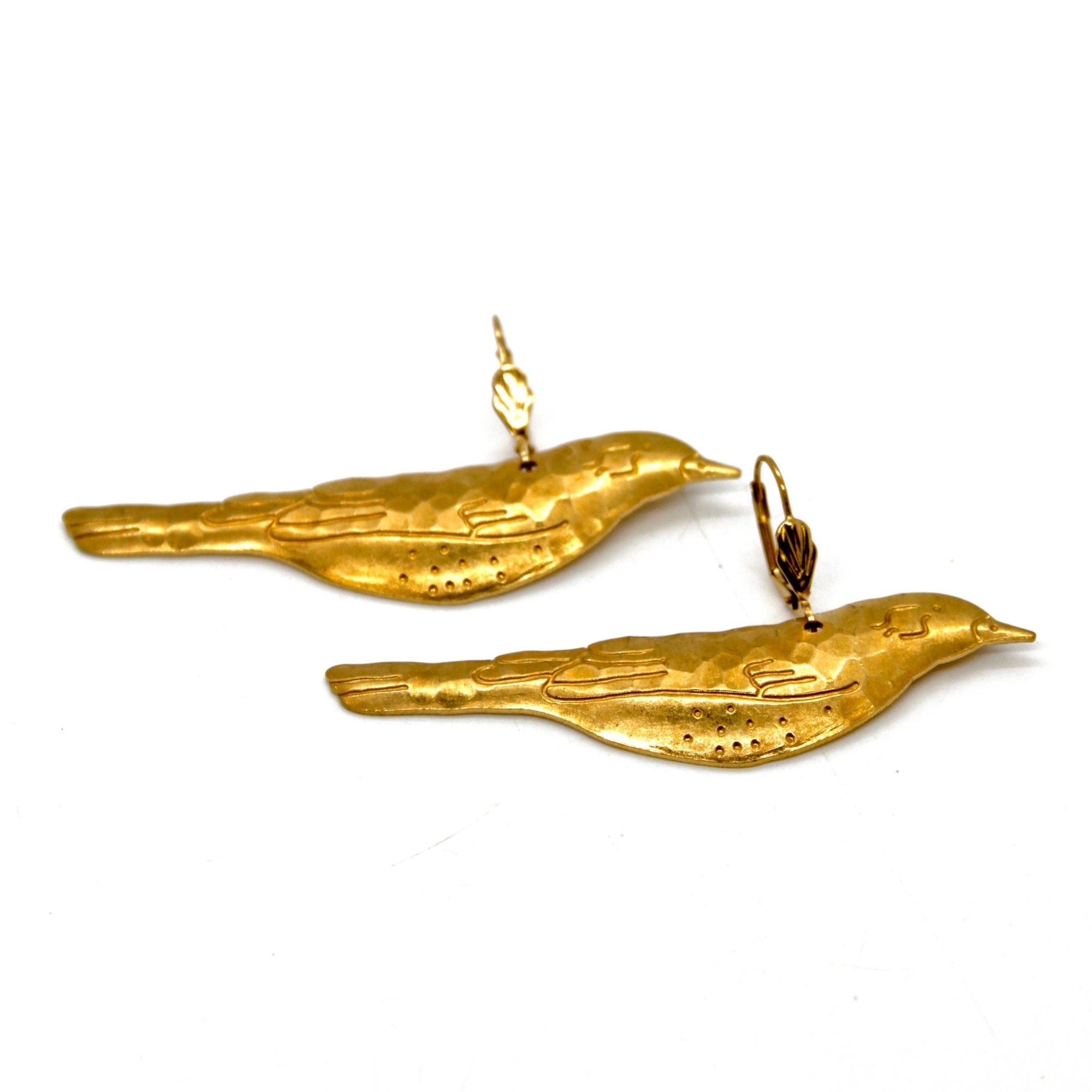 Medium Songbird Earrings - Box Turtle