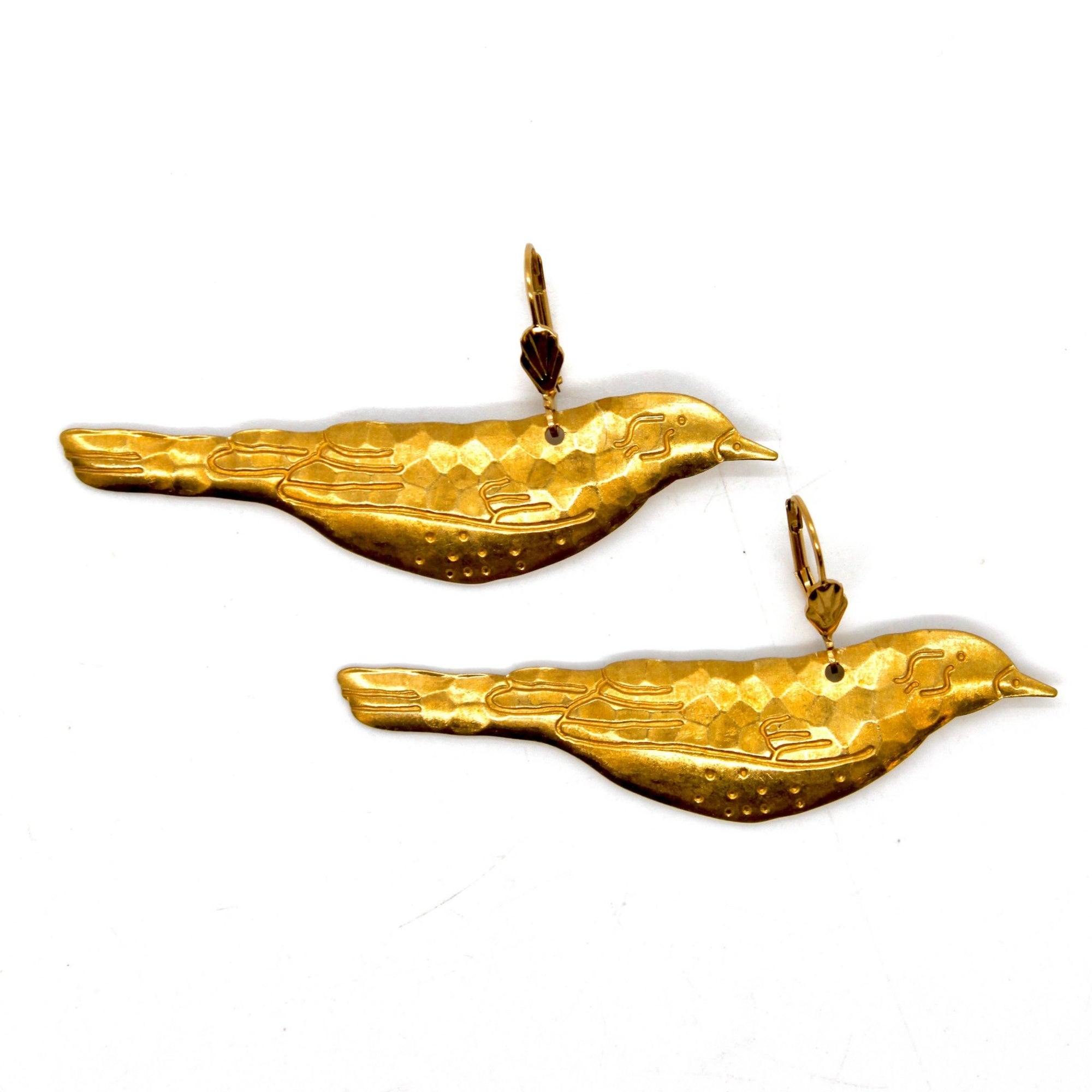 Medium Songbird Earrings - Box Turtle