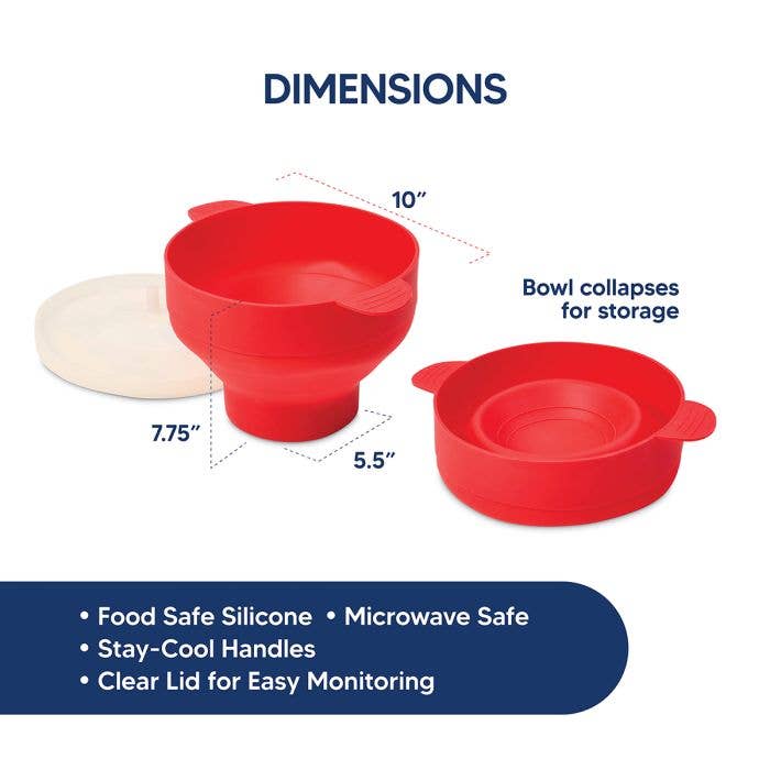 Microwave Popcorn Popper - Box Turtle