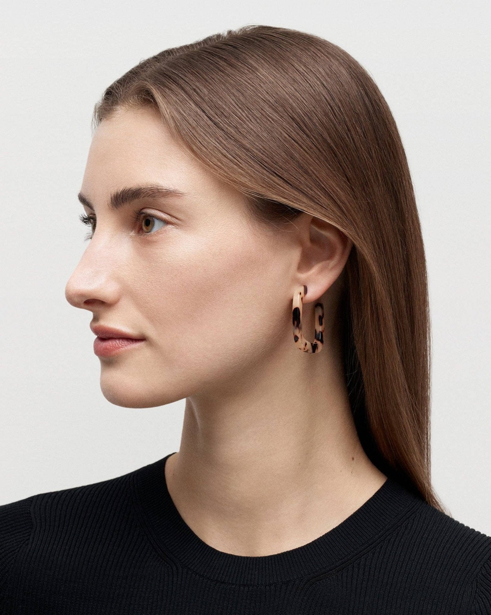 Midi Square Hoops in Ruby - Box Turtle
