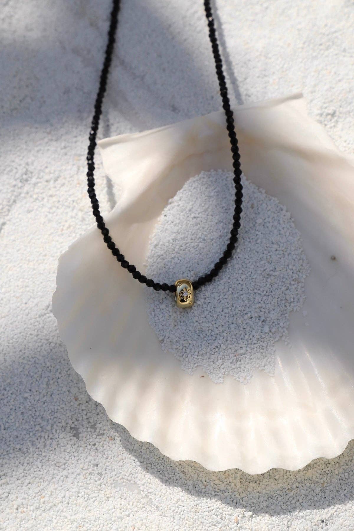 Midnight Halo Necklace - Box Turtle