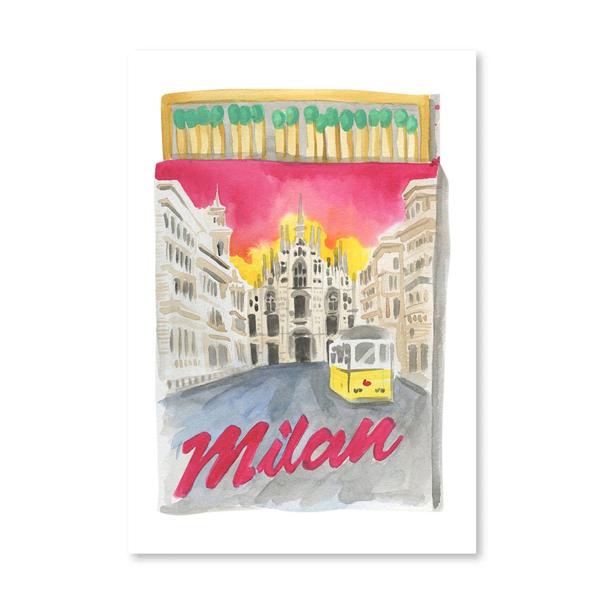 Milan Matchbook Print - Box Turtle