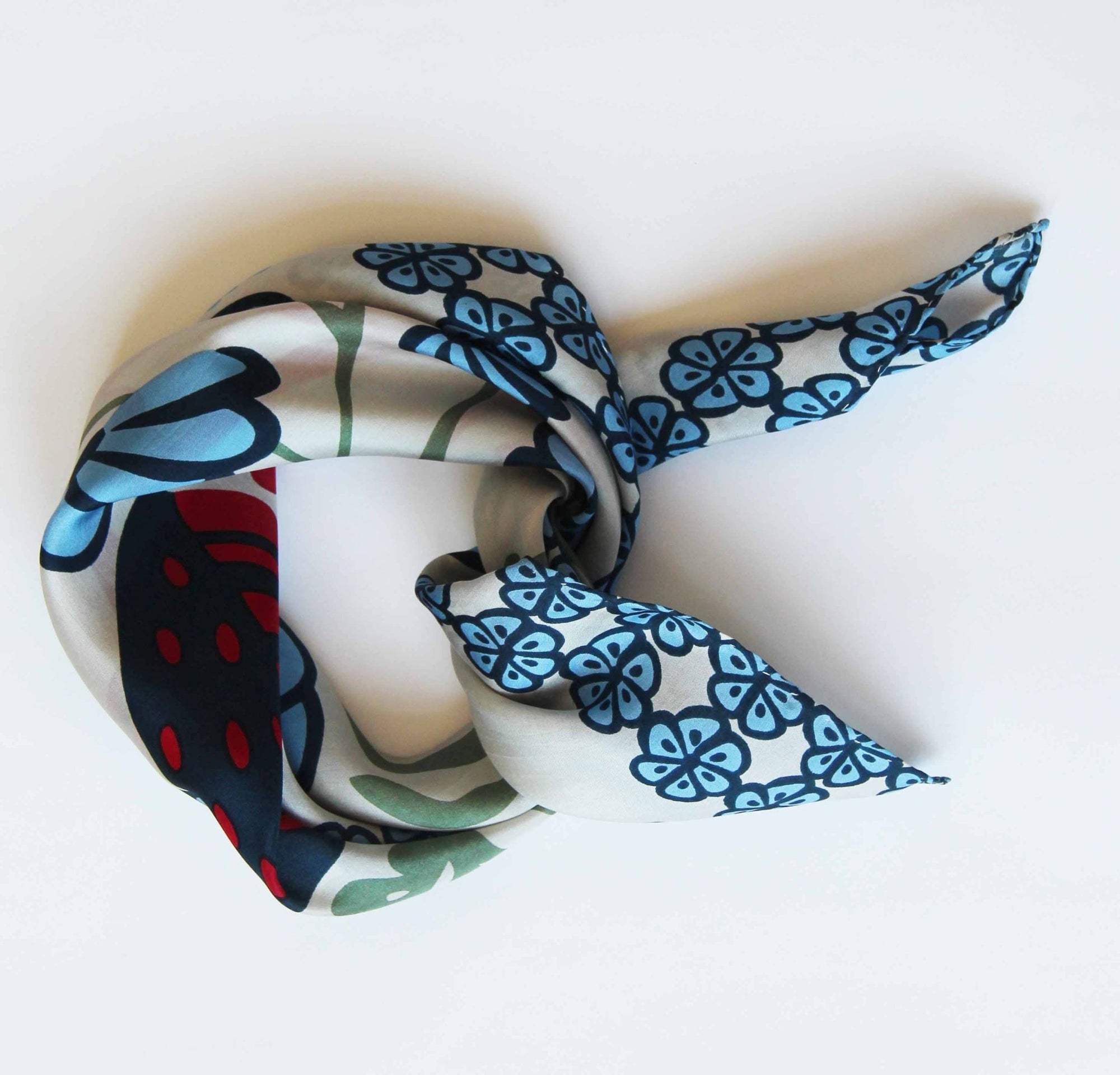 Mini Alice Blue Blue Scarf - Box Turtle