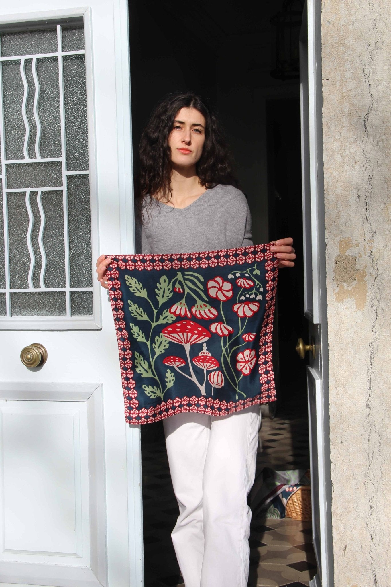 Mini Alice Marine Navy Scarf - Box Turtle