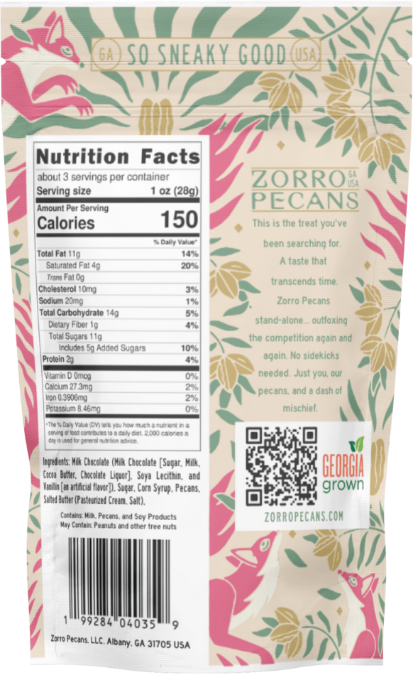 Mini Chocolate Pecan Toffee Pouch - Box Turtle