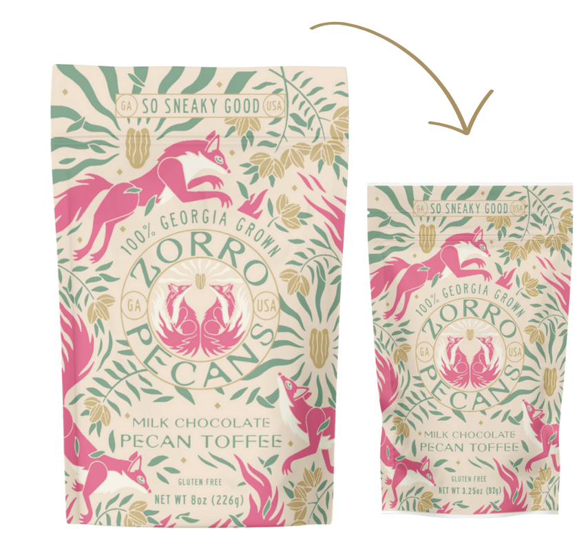 Mini Chocolate Pecan Toffee Pouch - Box Turtle