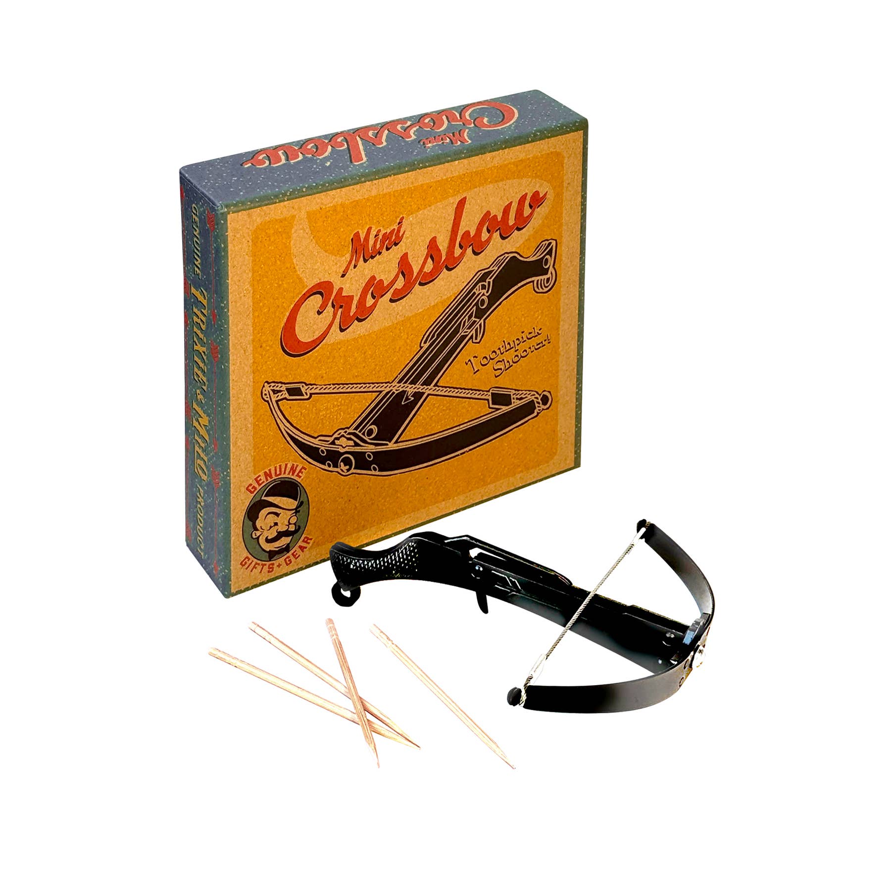 Mini Crossbow Toothpick Shooter - Box Turtle