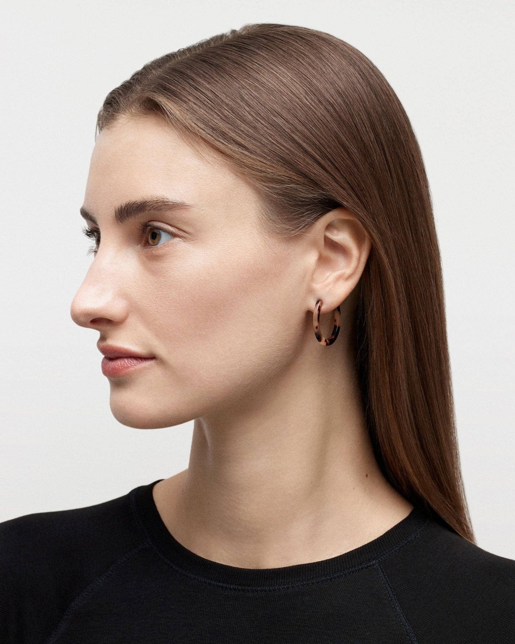 Mini Hoops in Amethyst - Box Turtle