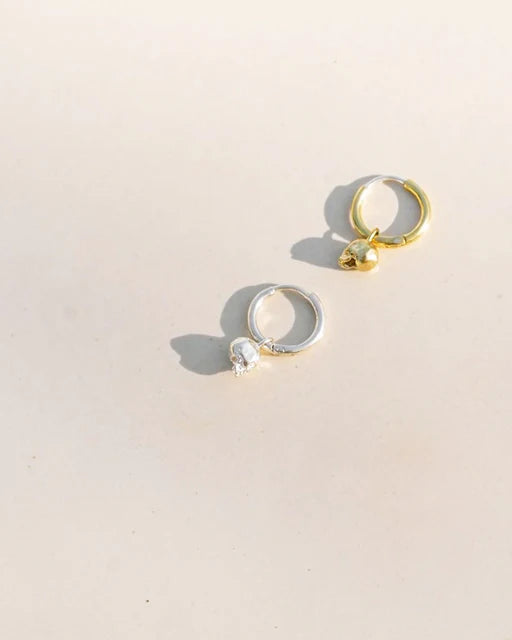 Brass Mini Skull Charm