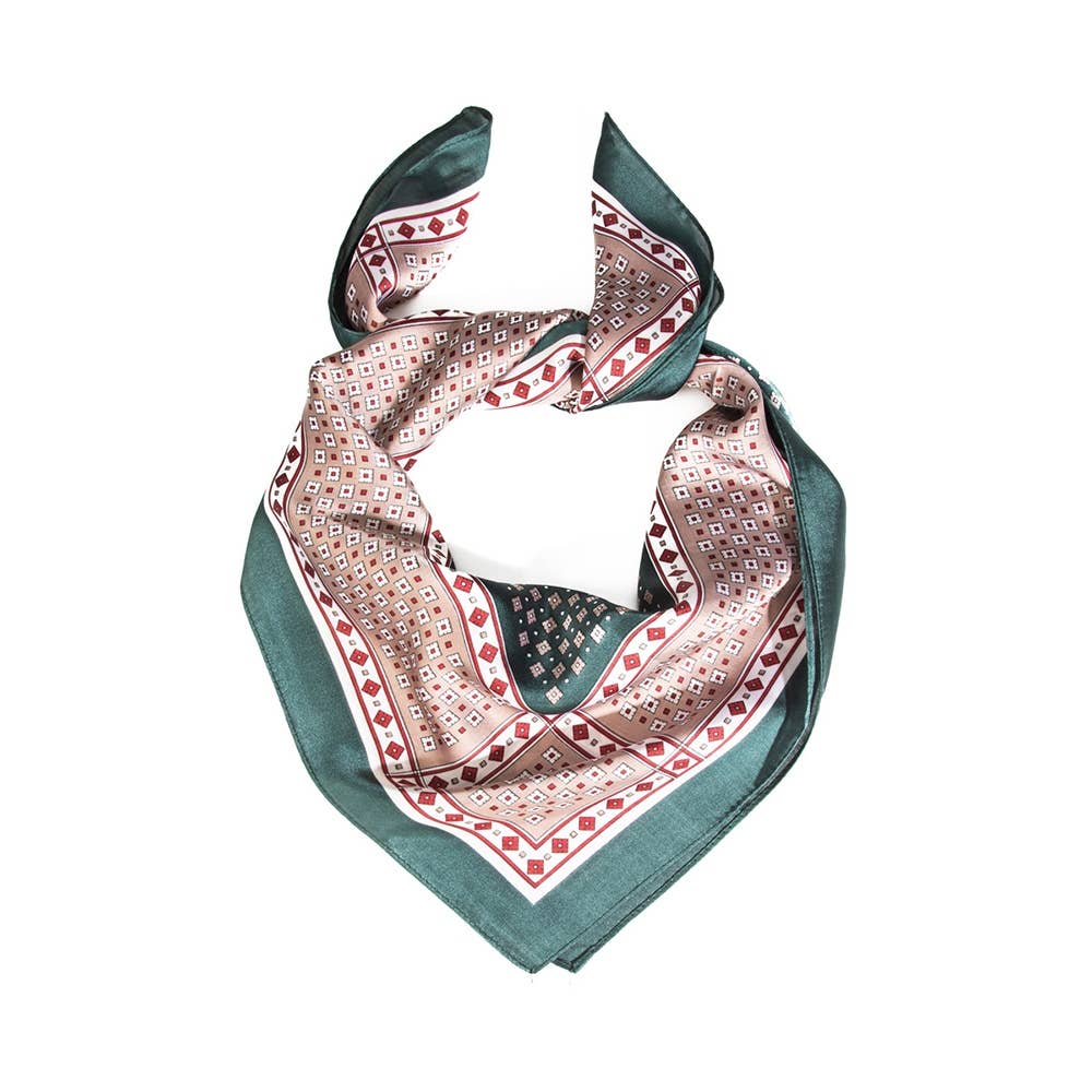 Mini Square Pattern Scarf - Box Turtle