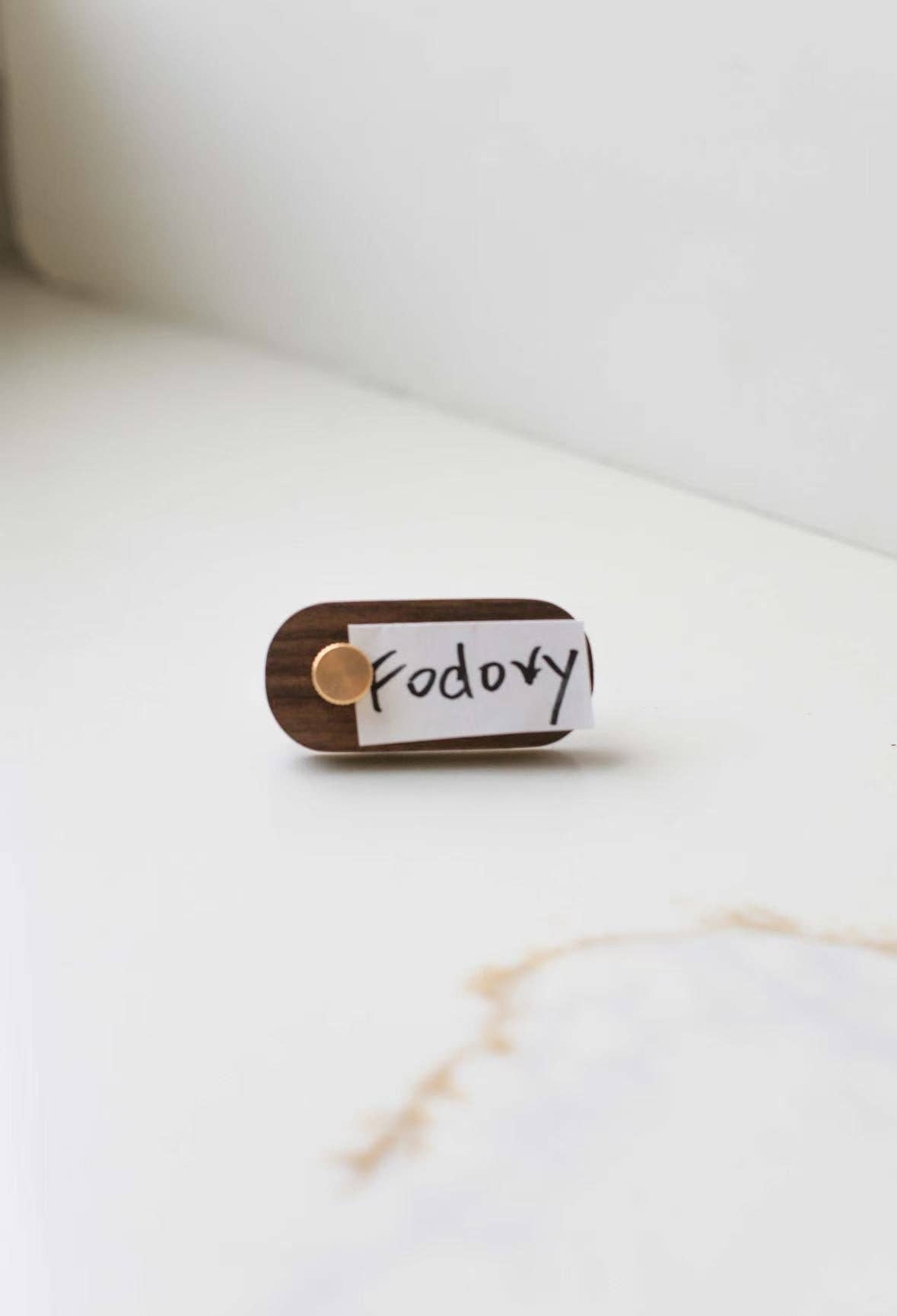 Mini Wooden Price Tag - Box Turtle