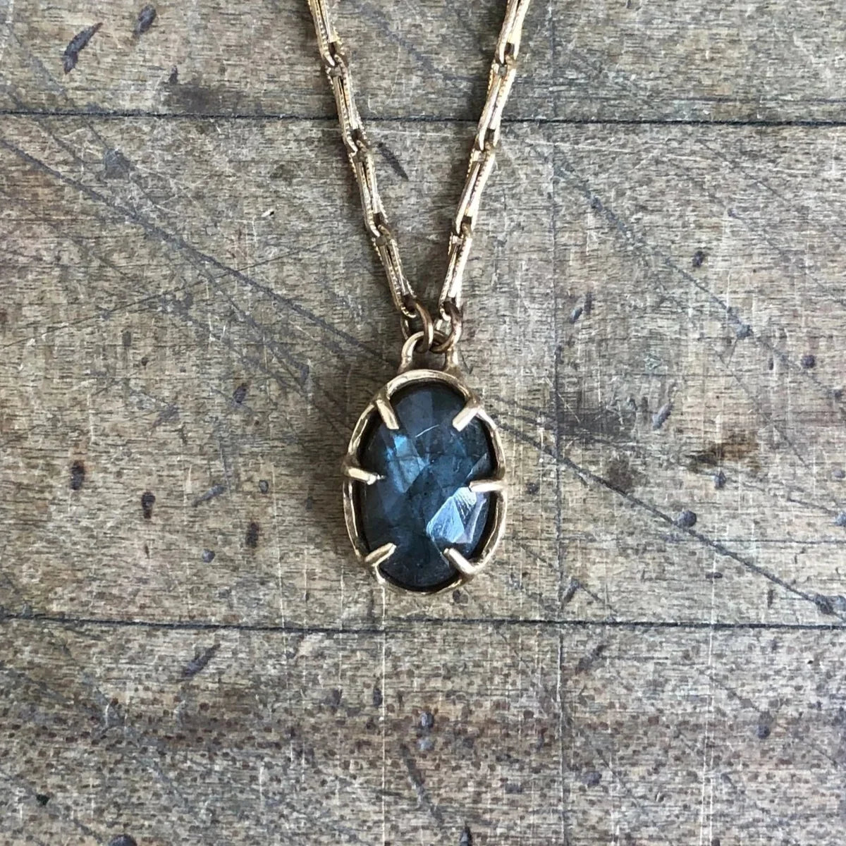Labradorite Mini Goddess Pendant Necklace