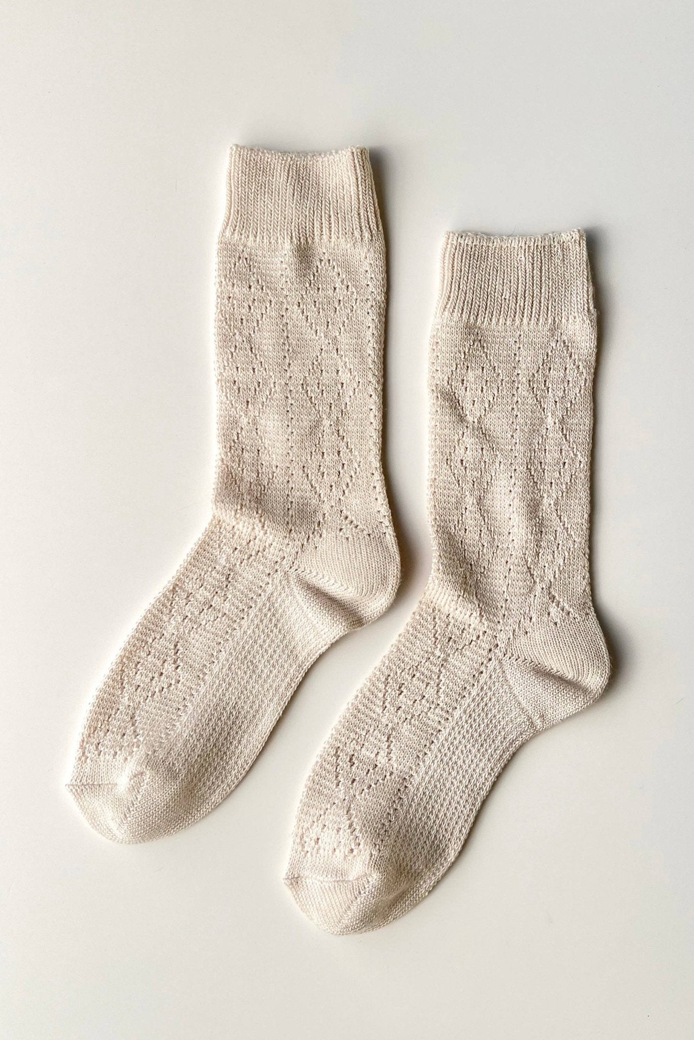 Modal Eyelet Socks - Box Turtle