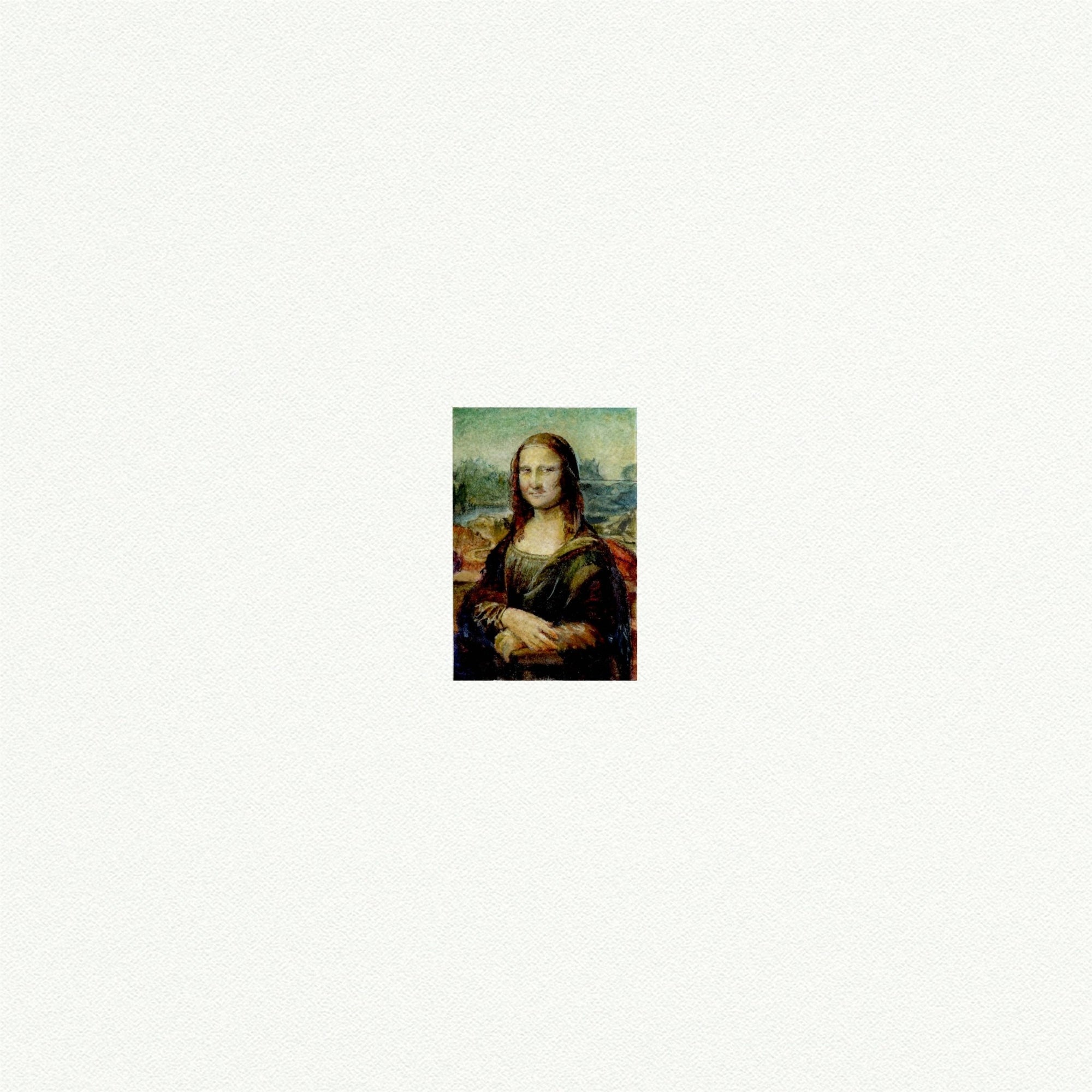 Mona Lisa Miniature Watercolor Print - Box Turtle
