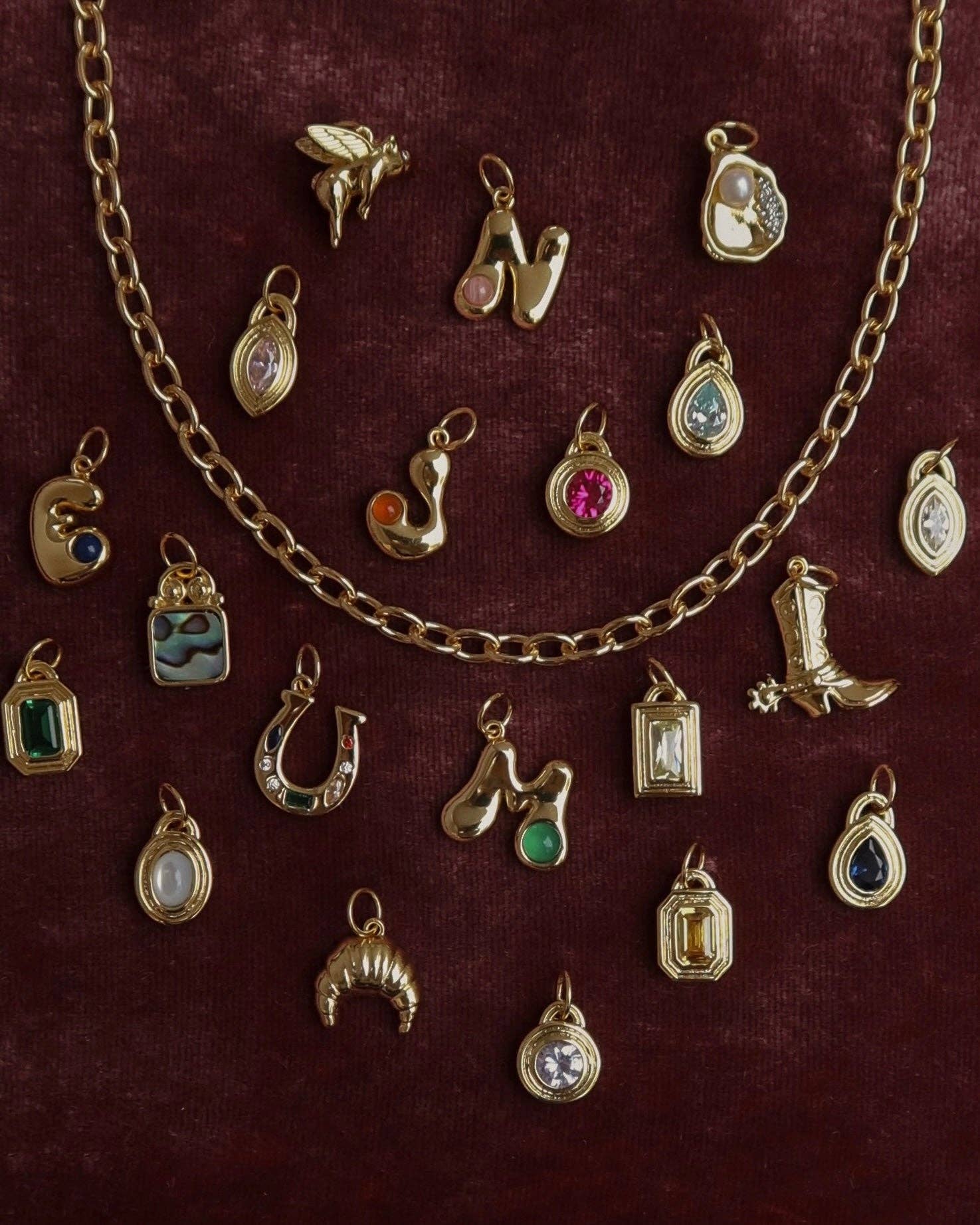 Monroe Birthstone Charm - May - Box Turtle