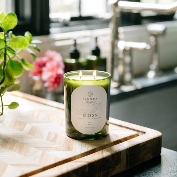 Moss Two-Wick Candle