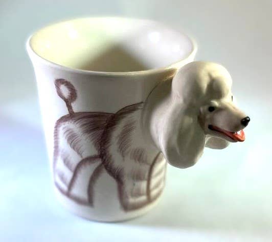 Mug- Poodle White - Box Turtle