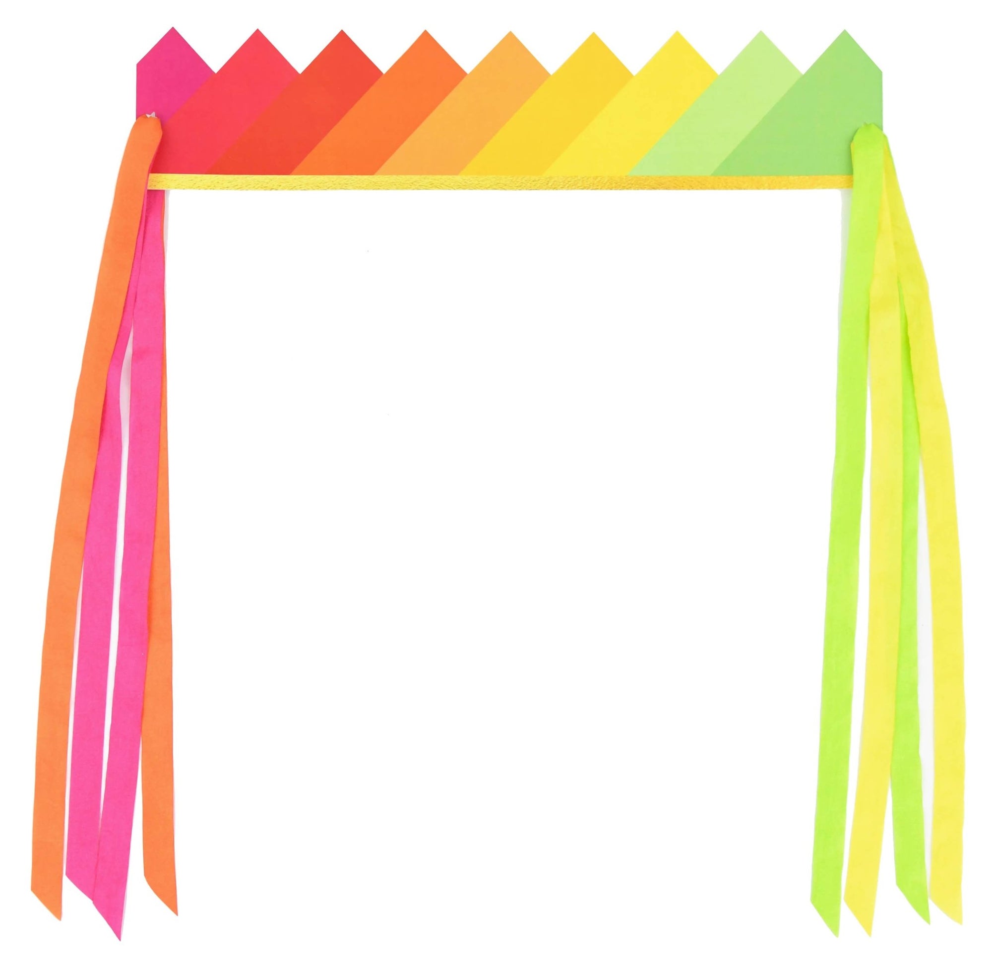 Multicolored Celebration Crown w/ Streamers - Box Turtle