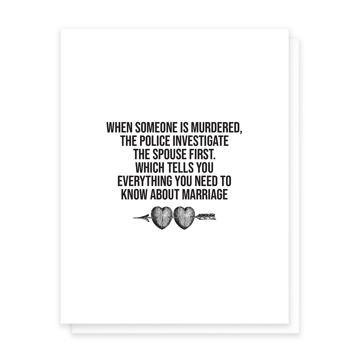 Murdering Spouse, Funny Anniversary Greeting Card - Box Turtle